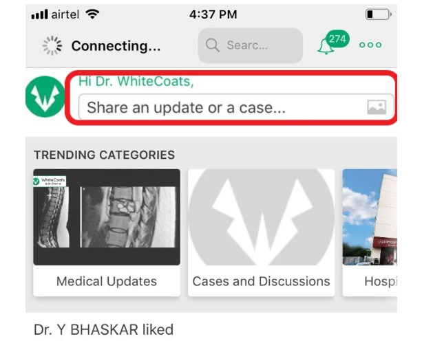 How to Post A Case or Update on WhiteCoats